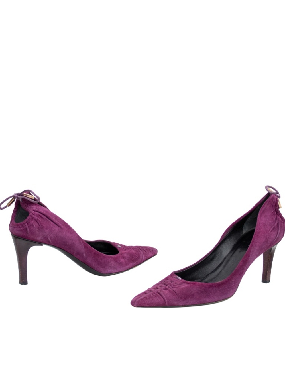 RARE Gucci Tom Ford Era Purple Suede Pointed Toe Pumps Women’s EU 37C US 7 UK 4